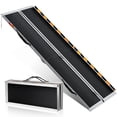 thumbnail image 2 of Kojooin 5 ft Folding Wheelchair Ramp, Portable Aluminum Non-Slip Threshold Ramp for Home Steps, Doorways or Scooters, 2 of 6