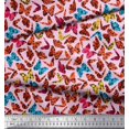 thumbnail image 2 of Soimoi Rayon Fabric Texture & Butterfly Fabric Prints by Yard 42 Inch Wide, 2 of 3