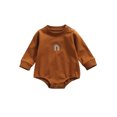 thumbnail image 1 of Baby Girl Boy Crewneck Sweatshirts Oversized Knit Sweater Shirts Long Sleeve, 1 of 7