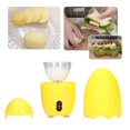 thumbnail image 4 of MesaSe Egg Scrambler Shaker  Electric Egg Spinner 50S Rotation Time Small Compact Golden Egg Maker Egg Silicone Shaker for Home Mixing the Egg[Yellow], 4 of 9