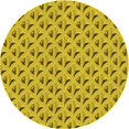 thumbnail image 1 of Ahgly Company Machine Washable Indoor Round Transitional Yellow Area Rugs, 5' Round, 1 of 7