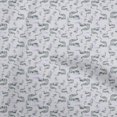 thumbnail image 1 of oneOone Rayon Light Gray Fabric Sea Craft Projects Decor Fabric Printed By The Yard 56 Inch Wide, 1 of 4