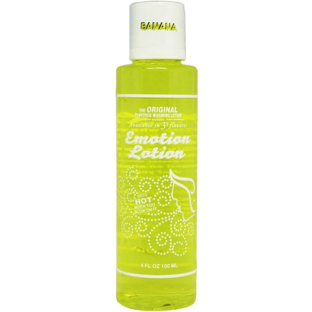 Emotion Lotion Flavored Warming Massage Oil, Banana 4 oz