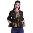 thumbnail image 1 of Moomaya Hauts Boho Coton Décontractés Amples Blouses Haut d'Été Col Rond T-Shirt, 1 of 4