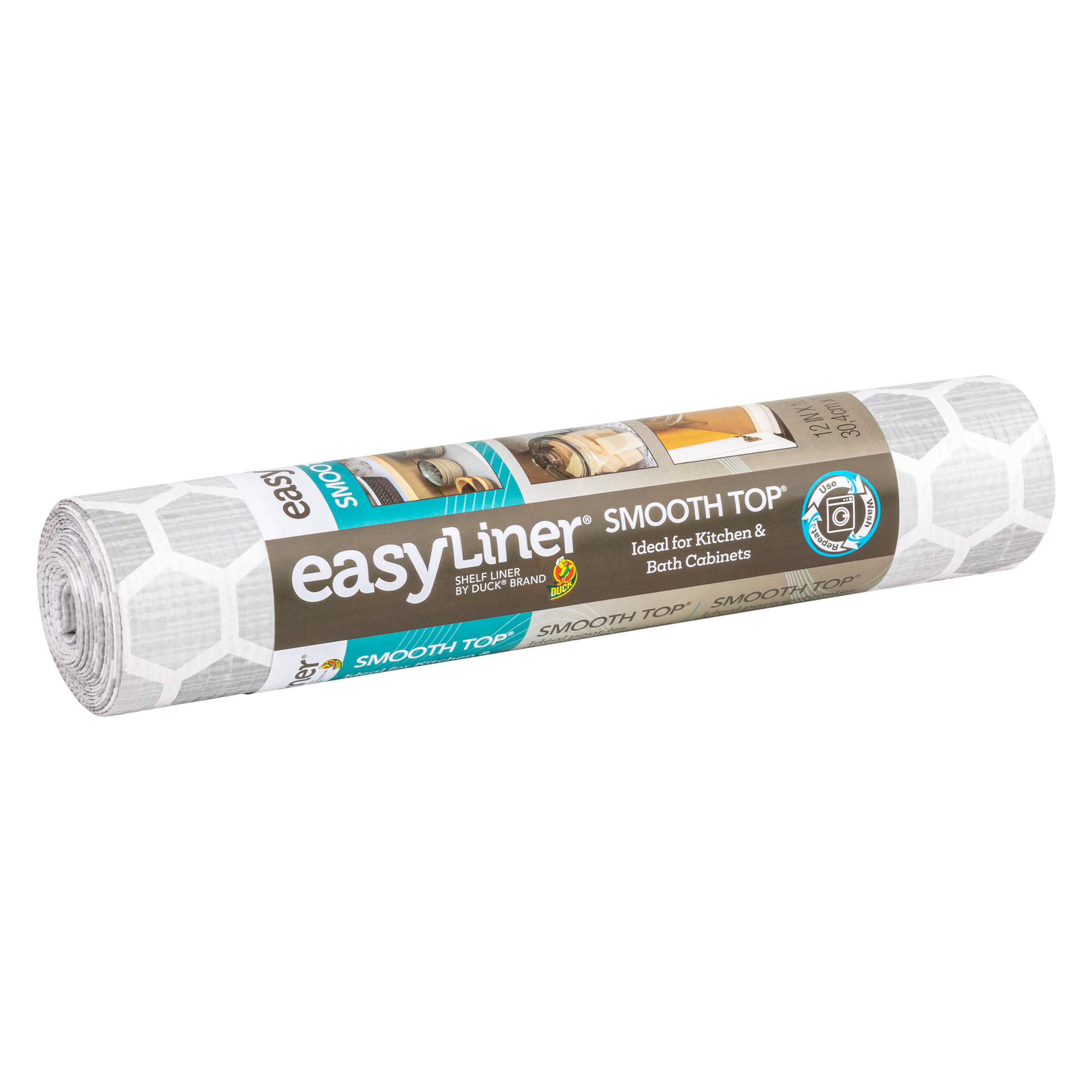 Smooth Top® EasyLiner® Brand Shelf Liner - Grey Subtle, 12 in. x 10 ft.