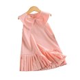 thumbnail image 1 of QUDDERR Robes Col Poupée pour Filles Été Sans Manches Robe Princesse pour Enfants Décontractée Swing Tournoyante 4-7 Ans, 1 of 9