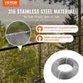 thumbnail image 2 of VEVOR T316 Deck Railing Cable, 1/8" Stainless Steel Wire Rope 300 ft with Cutter Kit, 7x7 Strands Construction Marine Aircraft Grade, 2 of 9