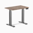 thumbnail image 1 of Desky Dual Mini Sit Stand Desk - Natural Walnut / 32 x 20 inches / Space Grey, 1 of 10
