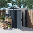 thumbnail image 2 of Outsunny 4' x 6' Metal Tool Shed, Outdoor Shed with Window and 2 Vents, 2 of 9