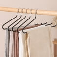 thumbnail image 1 of Z Shaped Pants Hanger | Heavy Duty Iron Clothes Rack | Non Slip, Space Saving Closet Storage Organizer | One-Side Opening Design | Traceless Anti-Slip | 36.5x14.5x1cm | Multi Use, Lasting, Wet or Dry, 1 of 6