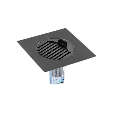 Noyau de Drain de Plancher en Acier Inoxydable - Éliminateur d'Odeurs. Ajustement Universel pour Salle de Bain, Balcon. Facile à Installer, Conception Durable