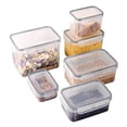 thumbnail image 4 of Food Storage Containers with Lids Airtight, Plastic Storage Meal Prep Container, Stackable 100% Leakproof & Microwave Organization and Storage Sets, Lunch Containers (3 Pcs), 4 of 8