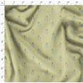 thumbnail image 4 of Soimoi Silk Fabric Carrot & Rabbit Dots Print Fabric by the Yard 42 Inch Wide, 4 of 5