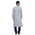 thumbnail image 3 of Atasi Kurta Pyjama de Fête pour Hommes Col Mandarin Manches Longues Kurta Pyjama Ethnique, 3 of 5