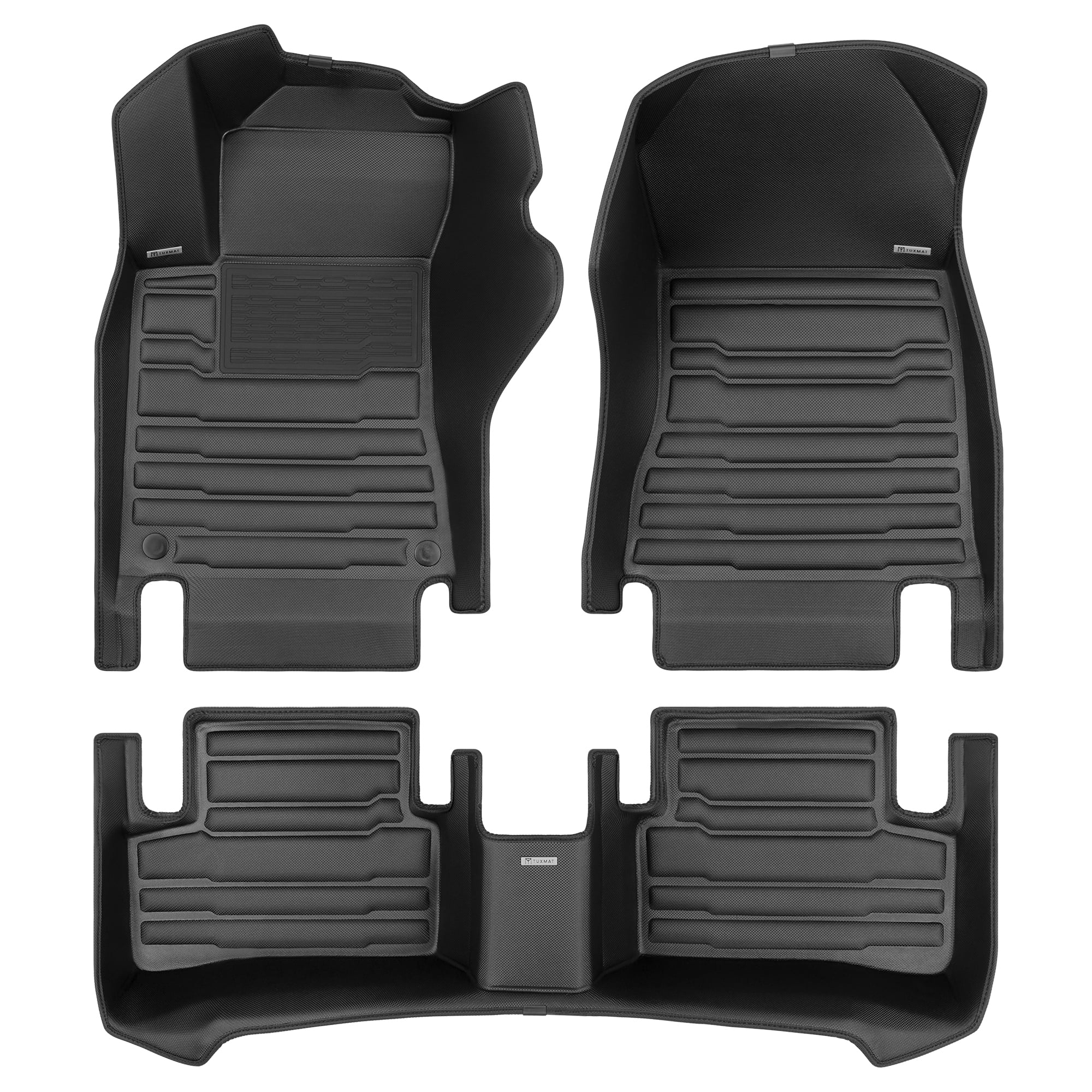 TuxMat - For Mercedes-Benz CLA 2021-2025 Models - Custom Car Mats - Maximum Coverage, All Weather, Laser Measured - This Full Set Includes 1st and 2nd Rows