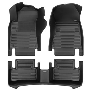 TuxMat - For Mercedes-Benz CLA 2021-2025 Models - Custom Car Mats - Maximum Coverage, All Weather, Laser Measured - This Full Set Includes 1st and 2nd Rows