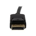 thumbnail image 4 of StarTech.com 6ft DisplayPort to VGA Cable - 1920 x 1200 - Active DP to VGA Adapter - DP to VGA Monitor Cable (DP2VGAMM6B) - DisplayPort cable - DisplayPort (M) to HD-15 (VGA) (M) - 6 ft - latched - black, 4 of 5