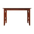 thumbnail image 3 of Allora Bureau d'Écriture en Bois Massif de Style Mi-Siècle avec Chargeur USB en Noyer, 3 of 5
