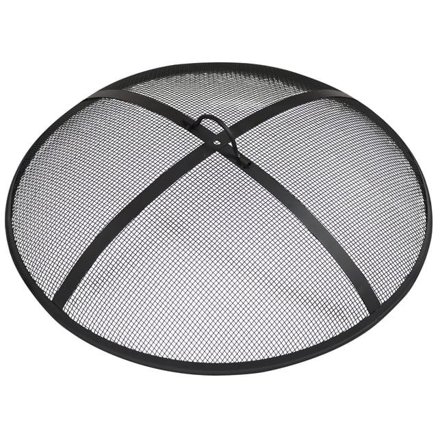 Sunnydaze Couvercle Rond en Treillis d'Acier Robuste pour l'Extérieur pour Foyer de Camp Fire Pit Spark Screen avec Poignée, Diamètre de 22 Pouces, Fini Noir. Accessoire durable pour Foyer, Fabriqué avec un Treillis d'Acier de 0,7 mm d'Épaisseur et un Cadre en Acier Robuste pour Contenir les Étincelles, les Braises et les Cendres Tout en Maintenant la Circulation d'Air pour une Combustion Efficace. Comprend une Poignée Montée sur le Dessus pour une Mise en Place et un Retrait Faciles, Convient aux Foyers au Bois. Idéal pour les Foyers de Cour Arrière, les sites de camping