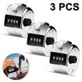 thumbnail image 1 of Metal Hand Tally Counter 4-Digit Tally Counters Mechanical Palm Counter Clicker Counter Handheld Pitch Click Counter Number Count for Row, People, Golf, Lap & Knitting, 1 of 9