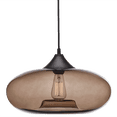 thumbnail image 3 of Bouclair Grey Glass Globe Ceiling Lamp, 3 of 4