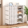 thumbnail image 1 of EGNMCR Shoe Rack for Closet Multi-layer Shoe Rack Dusts-proof Stackable Shoe Rack Storage Rack Sturdy Metal And Plastic Material Ideal For Closets Bedrooms Hallways Living Rooms Plastics shoe rack, 1 of 6