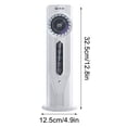 thumbnail image 3 of Ventilateur de Climatisation Portable, Refroidisseur d'Air Personnel avec Humidificateur, Fonction de Brumisation avec Alimentation USB, 6 Vitesses, Réservoir d'Eau de 100 ml pour Bureau, Bureau, Voyage, 3 of 6