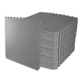 thumbnail image 2 of BalanceFrom 2-Pack 24 Ct. 24”x24” Interlocking Foam Puzzle Exercise Mat, 3/4” Thick, Gray, 2 of 8