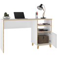 thumbnail image 3 of Manhattan Comfort Minetta Bureau d'Écriture Blanc, 3 of 4