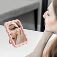 thumbnail image 3 of Foldable Mirror, Wall Mountable and Desktop Vanity Mirror, HD Portable Travel Mirror, Compact Dormitory and College Style, Classic Design, 3 of 7