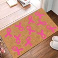 thumbnail image 4 of Tapis d'Entrée de Sensibilisation au Cancer avec Ruban Non - Intérieur Extérieur Tapis Personnalisable, 4 of 8