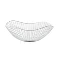 thumbnail image 1 of keepw Panier à Fruits en Métal à Grand Application Style Moderne Multifonctionnel Robuste et Durable Fil Ouvert Blanc Droit Petit 1ensemble, 1 of 6