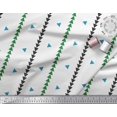 thumbnail image 1 of Soimoi Blue Poly Georgette Fabric Geometric Triangle & Jamdani Print Fabric by the Yard 52 Inch Wide, 1 of 2