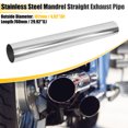 thumbnail image 2 of Unique Bargains Straight 4" OD 30" Length DIY Custom Mandrel Exhaust Pipe 4 Inch Tube Pipe T304 Stainless Steel, 2 of 8