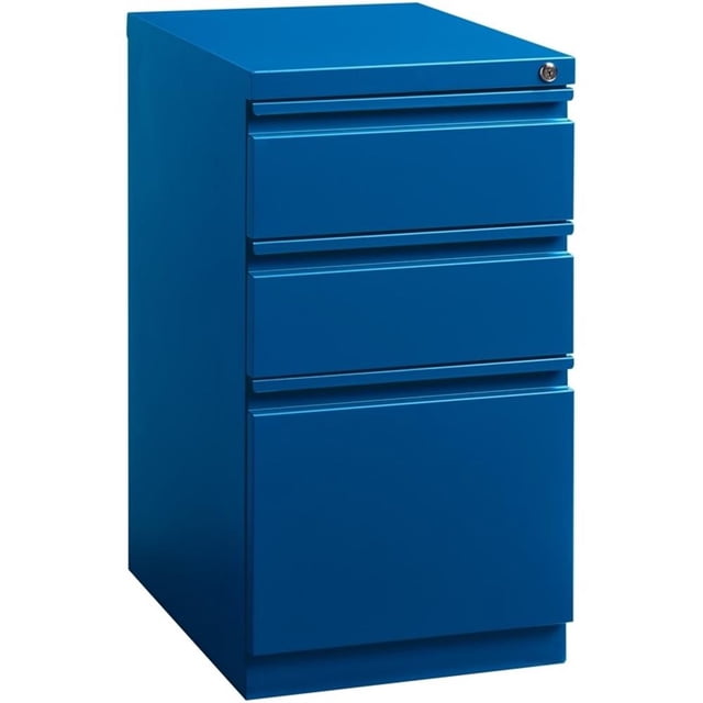Cooper Classeur Mobile Moderne en Métal à 3 Tiroirs de 20 Pouces, Bleu