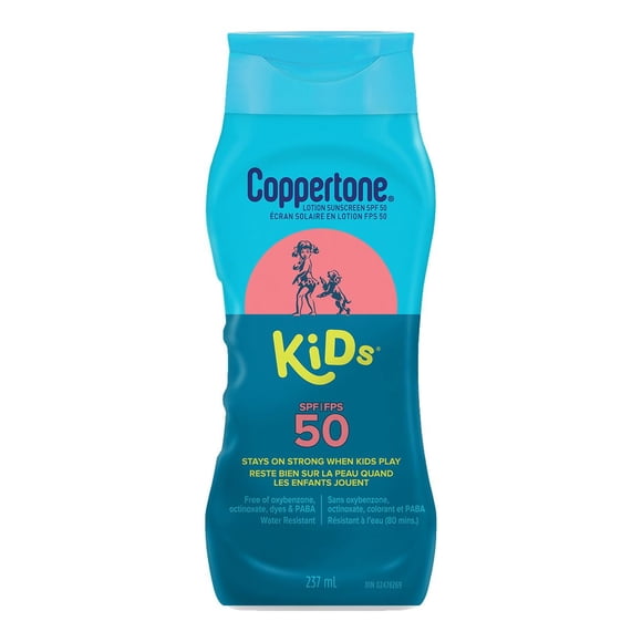 Coppertone Kids Sunscreen Lotion SPF 50, Hypoallergenic Sunscreen for Kids, 237mL