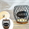 thumbnail image 2 of Binwennn Pantry for Organizing Kitchen Container Clear Containers for Fridge Coffee Pod Holder Coffee With Wooden Lid Coffee Pod Container Organizer For Home Countertop Hotel Family, 2 of 8
