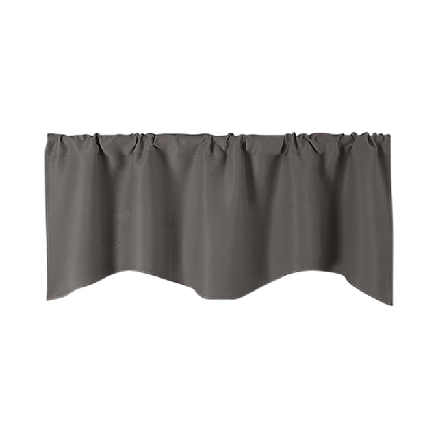 WIFKLSIIPG Door Curtain Kitchen Shading Window Curtain Solid Color Pocket Fan Shaped Curtain Short Curtain 52 X 18 Inches