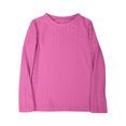 thumbnail image 4 of MeetoTime Girls Long Sleeve Solid Color Shirts Cute Crewneck Casual Blouses Children's Spring Fall Undershirt, 4 of 5