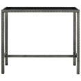 thumbnail image 5 of vidaXL 5 Piece Garden Bar Set with Cushions Poly Rattan Grey, 5 of 5