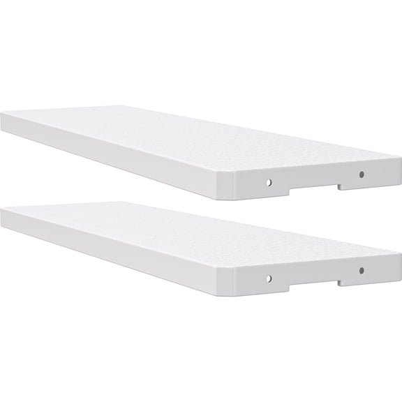 YITAHOME Resin Storage Shed Shelves for 35 Cuft Horizontal Storage Sheds, 47 in x 12.6 in Waterproof Rack with 8 Screws for 4x2.5 Ft Horizontal Garden Storage