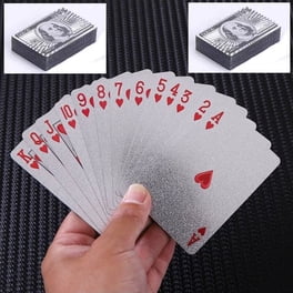 Cartes à Jouer étanches En PVC – 54 Cartes Noires De Luxe – Poker, Magie, Jeux De Société – Lavables