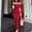 Red, variant on Gspmoly Summer Dresses, Fashion Women Sexy Short Sleeve Strapless Backless Tube Top Evening Long Dress Cocktail Dresses Clearance
