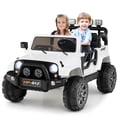 thumbnail image 1 of OLAKIDS 2 Seater Ride on Truck, 12V Battery Powered Electric Vehicle for Kids with Remote Control, Power Display, LED Lights, Story, Suspension System, MP3, Ride on Toy for 3+ Boys Girls, 1 of 10
