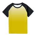 thumbnail image 2 of Plebaso T-Shirts de Mode pour Enfants Unisexe T-Shirts à Dégradé Col Rond Garçons Filles T-Shirts d'Été Hauts, 2 of 7