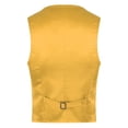 thumbnail image 2 of Doomiva Men Shiny Sequins Vest Button Sleeveless Slim Fit Waistcoat Club Prom Party Performance Dance Jacket Gold 170/XL, 2 of 7