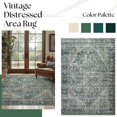 thumbnail image 4 of Pink Area Rug for Living Room Soft Washable Faux Wool Neutral Boho Floral Big Nursery Bed Bedroom Livingroom Carpet Size Extra Large Area Rugs x, 4 of 7