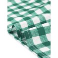 thumbnail image 5 of INSPIRE CHIC Robe Smockée pour Femme à Carreaux Vichy, Encolure Carrée, Manches Courtes, Décontractée, Vert P, 5 of 5