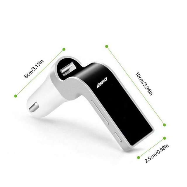 G7 Car Kit Bluetooth Handsfree LED Display FM Transmitter Cigarette Lighter Type Radio MP3 Player USB Car Accessories