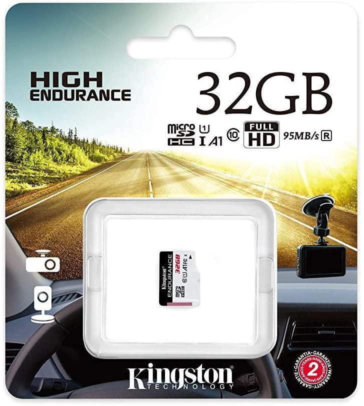 Kingston 32GB High Endurance MicroSD SDHC Flash Memory Card High Performance, 1080P, Full HD, Up to 95MB/S Read (SDCE/32GBCR)